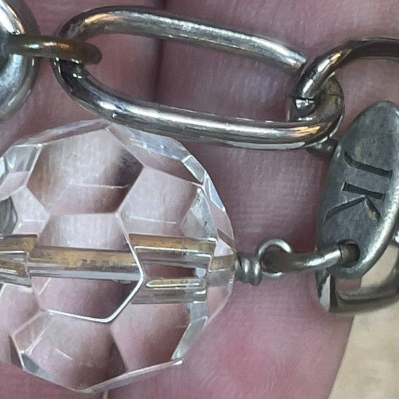 VINTAGE JEWEL KADE OVERSIZE LINK NECKLACE W/ HARVEY LEWIS BIG ENAMEL BUTTERFLY - Picture 13 of 13